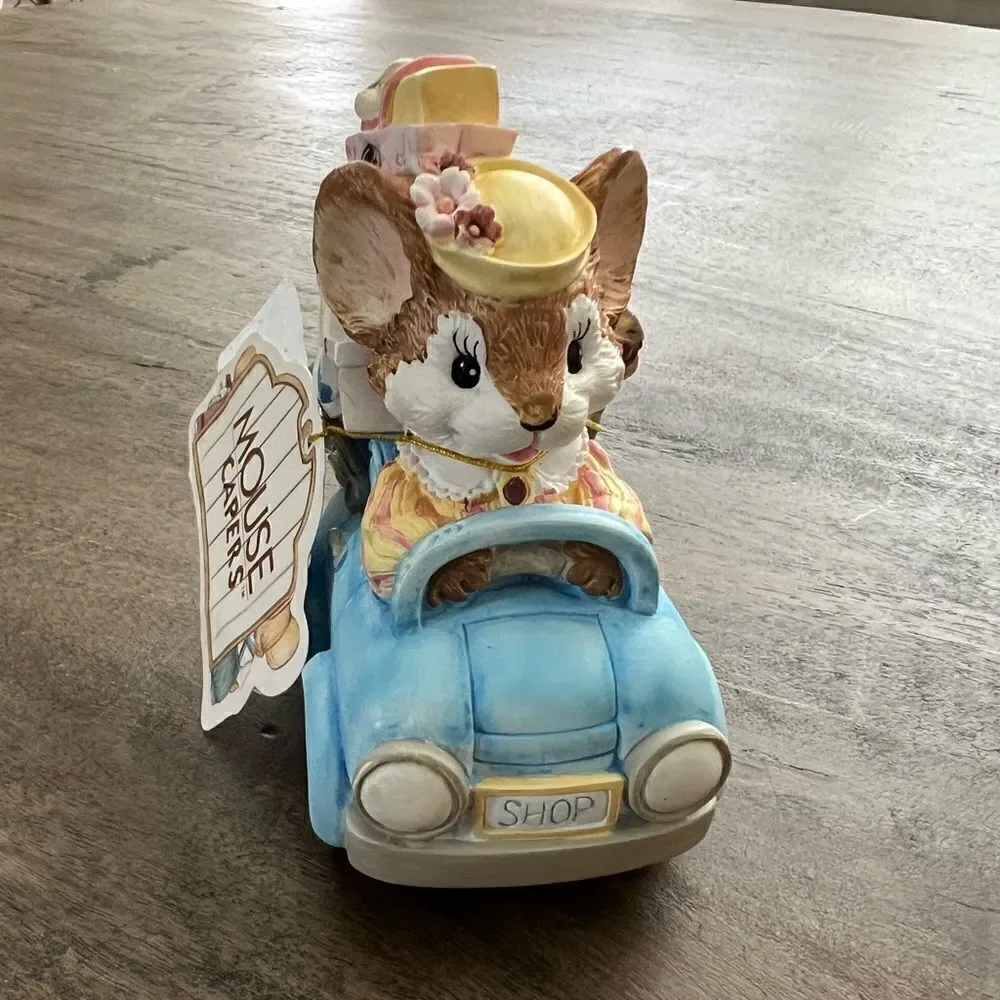 Vintage 1992 Mouse Capers Car San Francisco Music Box. NWT. Shop.